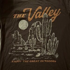 Brown The Valley Graphic T-Shirt